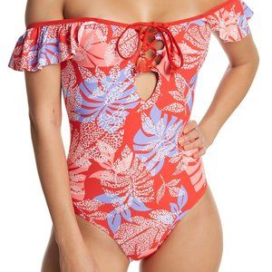 Red Carter One Piece Swimsuit (NEW W TAGS) (Sz: M)
